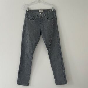 FRAME DENIM  Le Garcon. Pin-striped Skinny Jeans.  SIZE 25